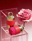 what is a rose toy?Two rose vibrators shown — one capped, one open to show internal design.