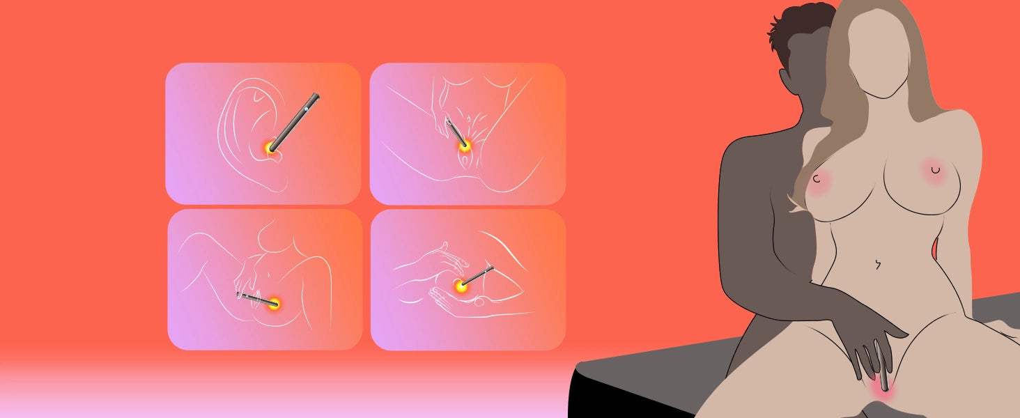 The Lumea bullet vibrator, a discreet mini vibrator, shown for use on clitoris, nipples, and other erogenous zones.