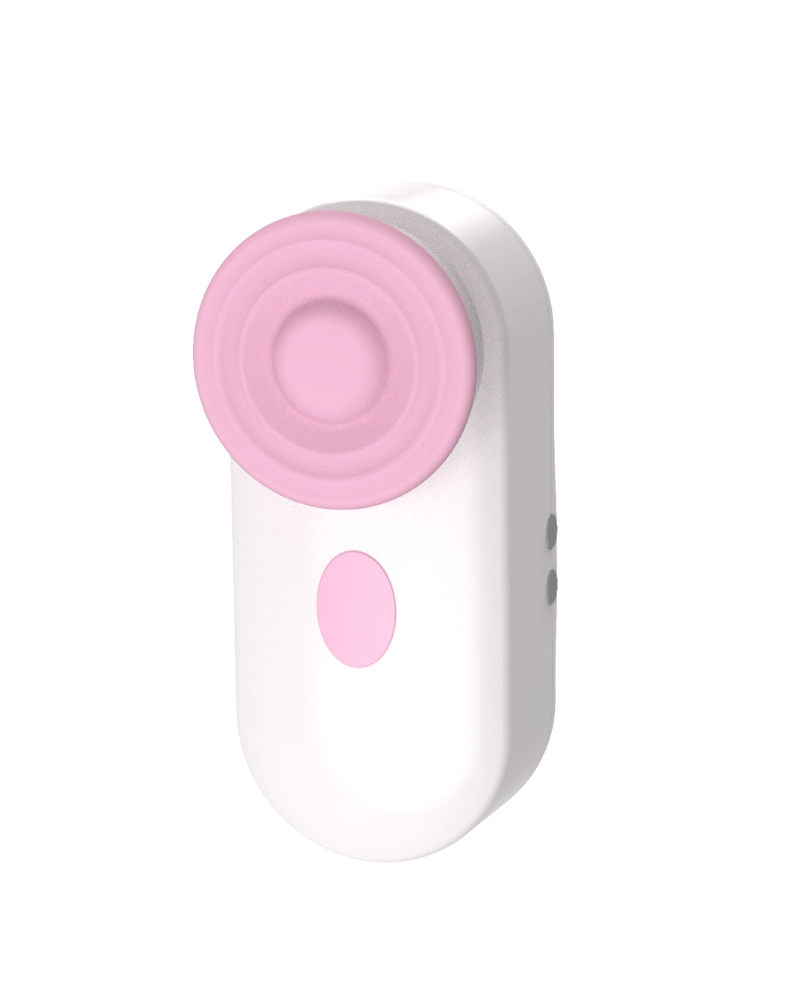 Close-up of a nipple toy with clitoral and nipple vibrator head attachment, offering dual stimulation